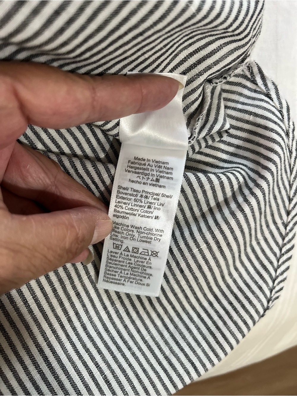 J Crew Linen Striped Buttonless Tunic • Linen & Cotton • NWOT - Picture 14 of 15